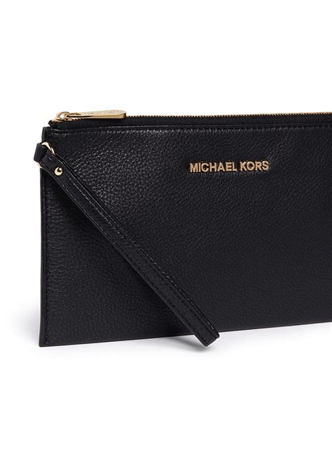 michael kors bedford large leather zip clutch|Michael Kors Bedford Clutch Bags for Women for sale .